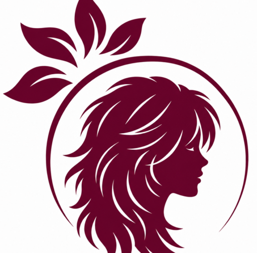 Modern WolfCut.us logo featuring a stylish wolf cut hairstyle silhouette inside a circular frame with leaf accents.